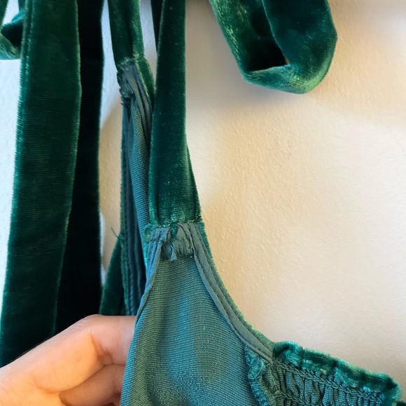 Reformation Emerald Velvet Minna Dress - Picture 12 of 15